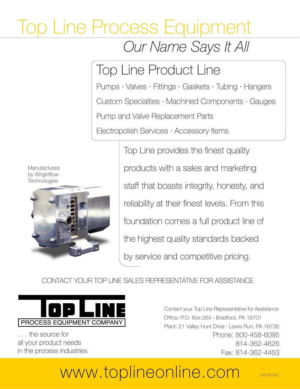 Top Line Process Equipment Company - 