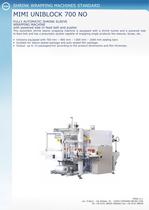 FULLY AUTOMATIC SHRINK SLEEVE WRAPPING MACHINE with powered side in-feed belt and pusher 700 NO