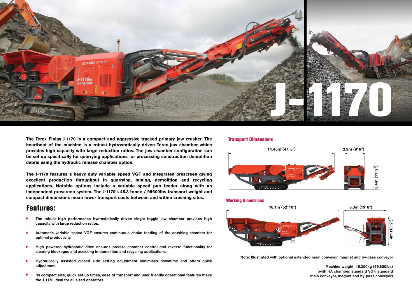 J 1175 terex mobile processing equipment pdf catalogs.