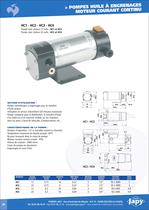 Geared oil pumps DC motor
