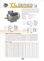 YL series single-phase two-value capactior motors