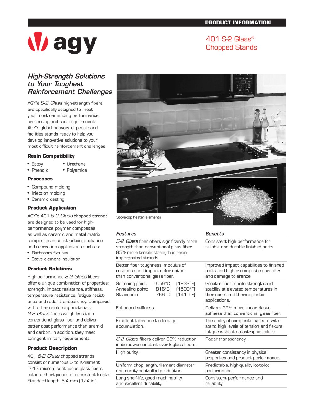401 S-2 Glass&reg; Chopped Stands - agy
