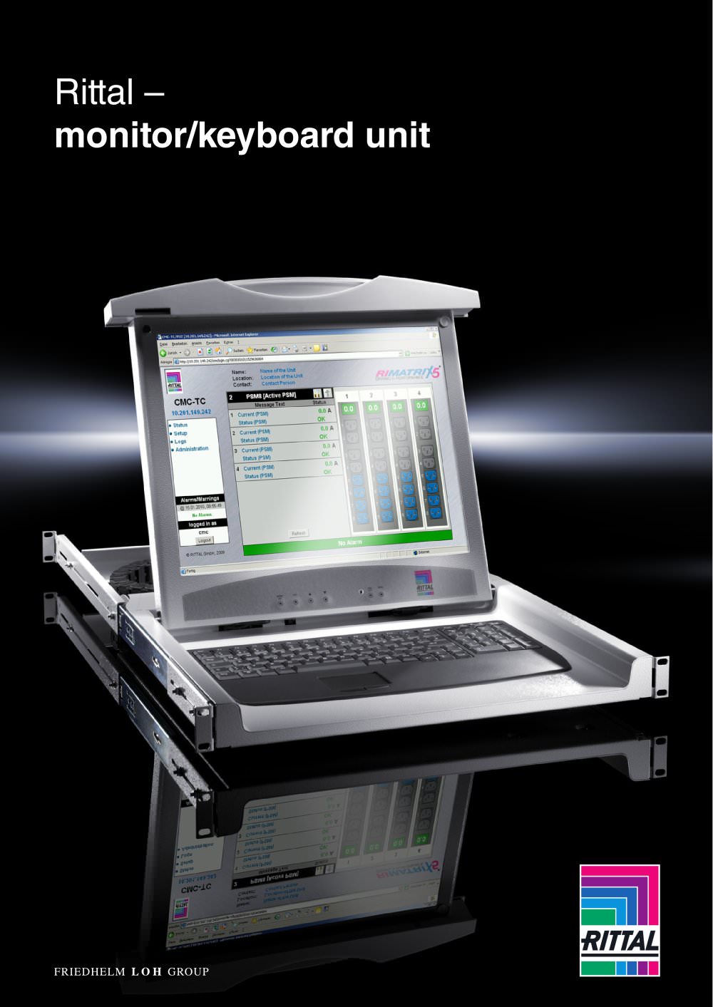 Monitor/keyboard unit - RITTAL