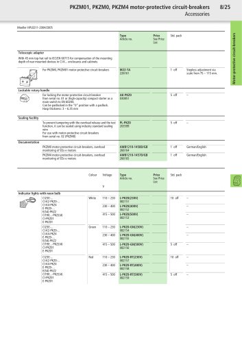 Main Catalogue Industrial Switchgear 2004/2005