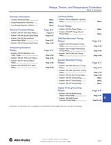 Relays, Timers, and Temperature Controllers