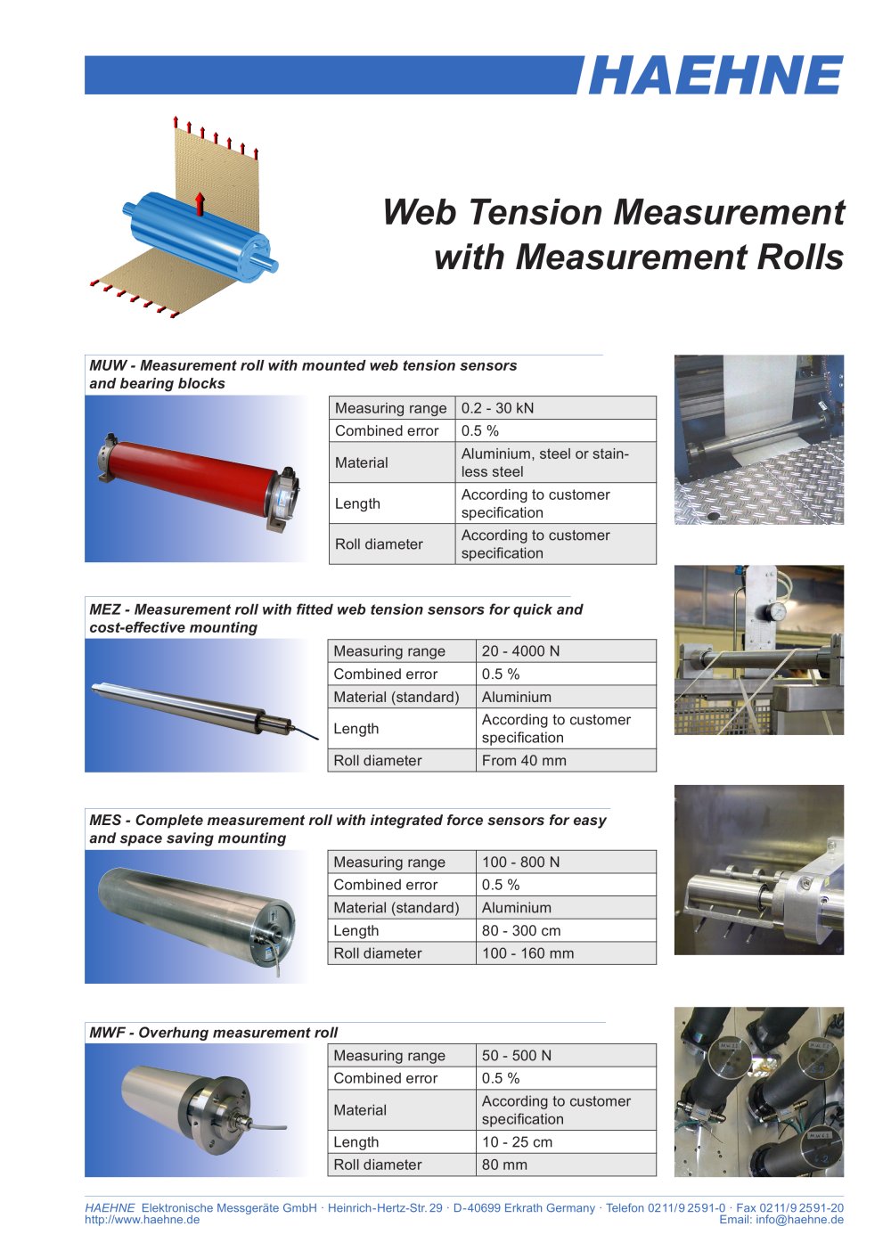 Measuring Rolls - HAEHNE