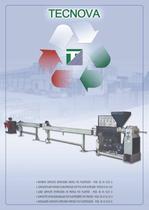 COMPLETE PLANT FOR RECYCLING PROFILES SOFT PVC WITH EXTRUDER - TYPE ES 45 N/25D