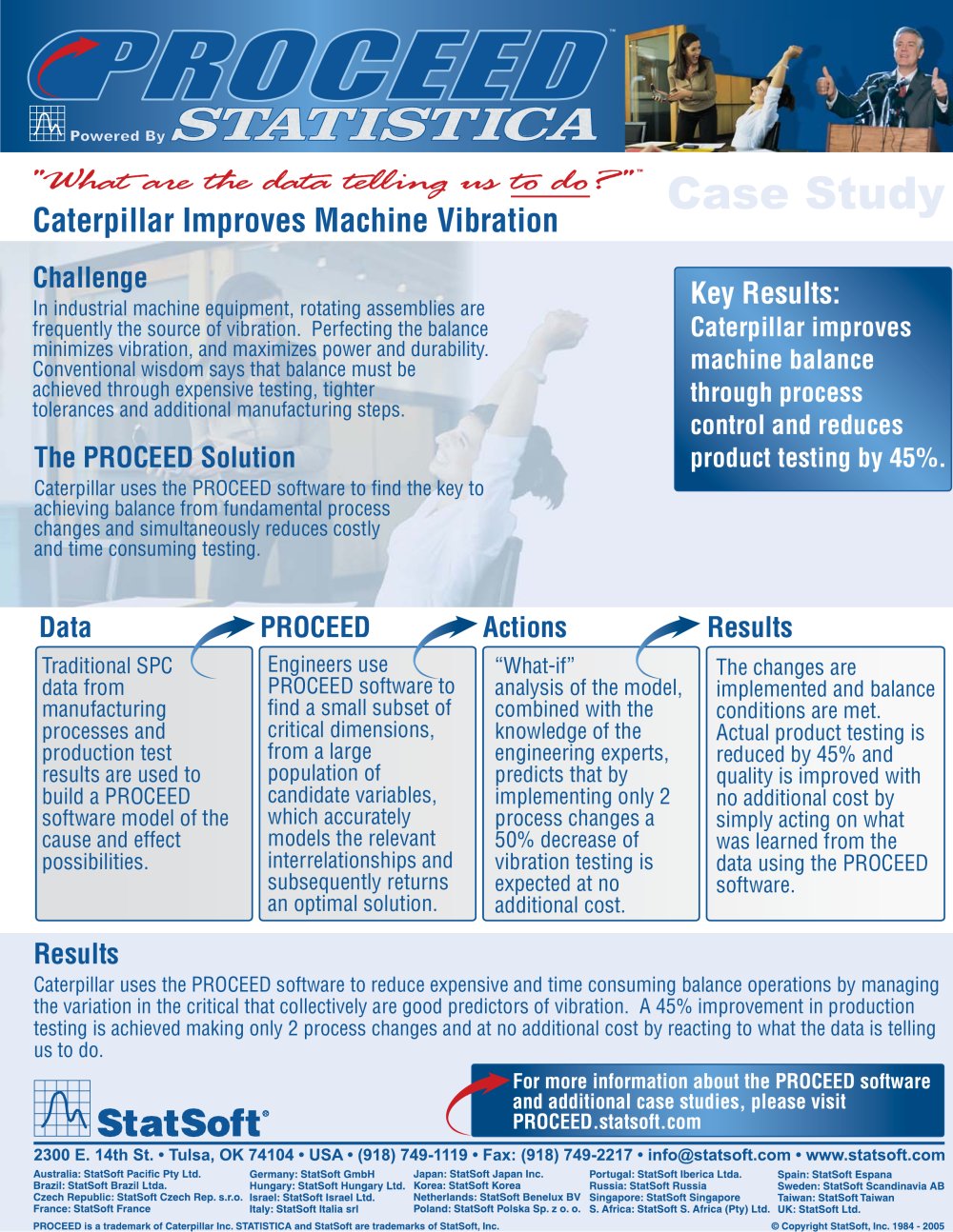 PROCEED Improves Machine Vibration (Case Study) - STATSOFT