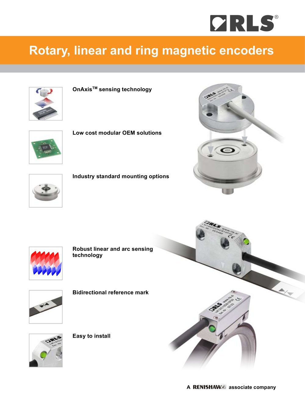 Flyer: Rotary, linear and ring magnetic encoders - RENISHAW