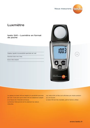 application luxmetre