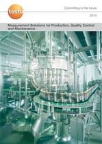 Measurement Solutions for Production, Quality Control and Maintenance