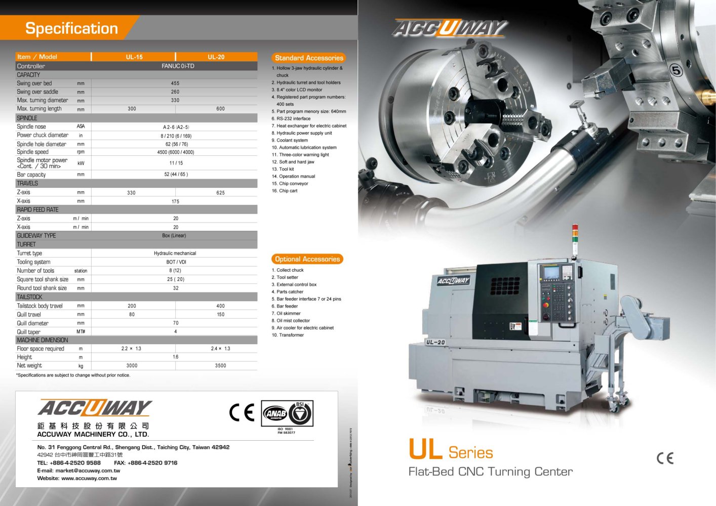 UL series - Accuway Machinery