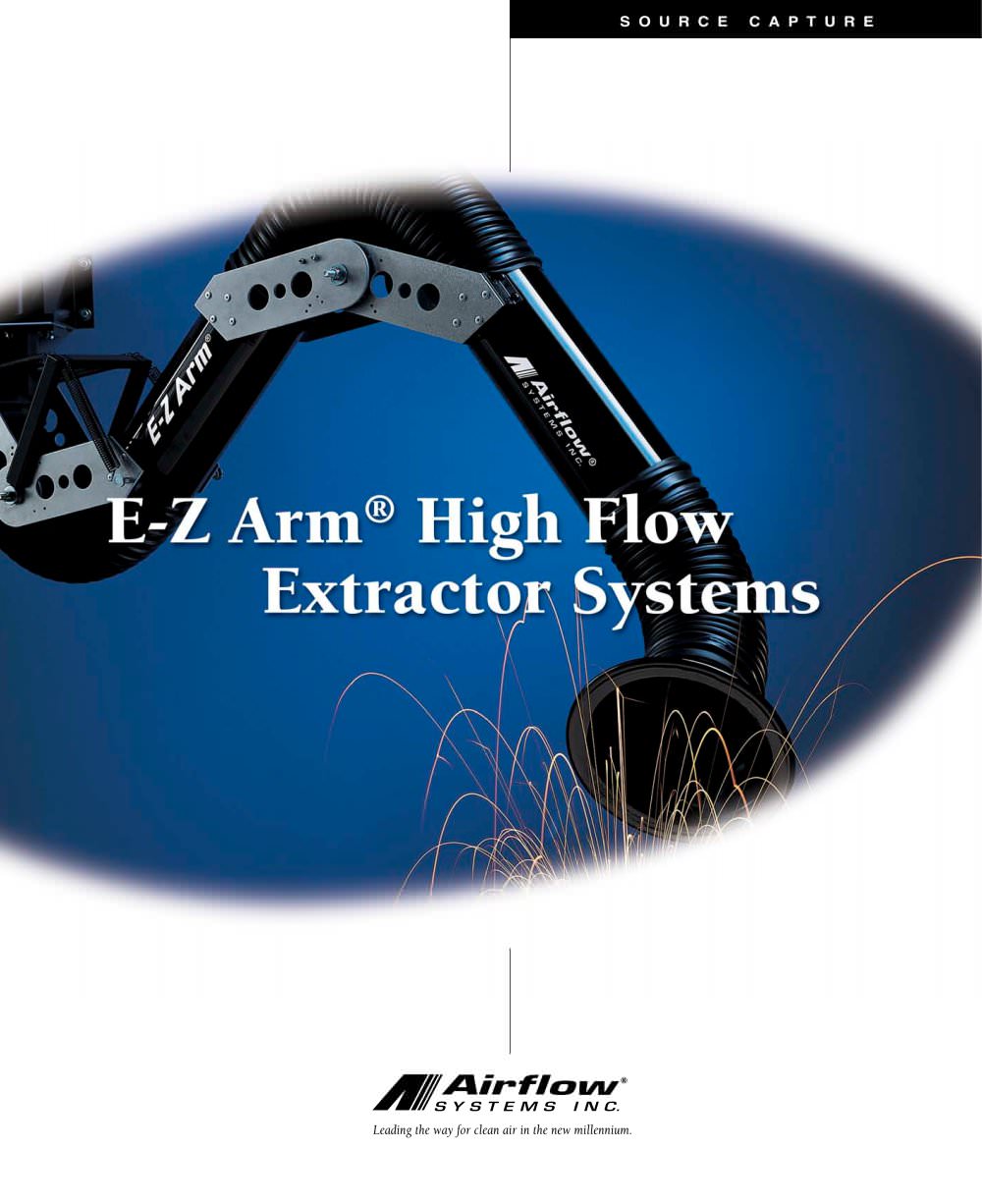 E-Z Arm high Flow Extractor Systems - Airflow Systems