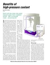 Benefits of High Pressure Coolant 