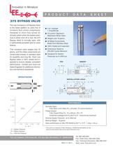 375 Bypass Valve Product Data Sheet
