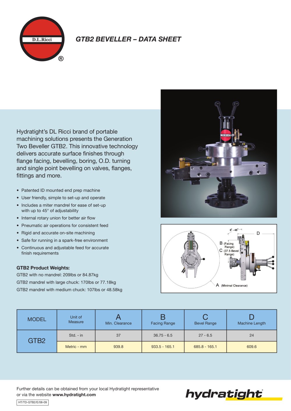 Generation Two Beveller (GTB2) - Hydratight
