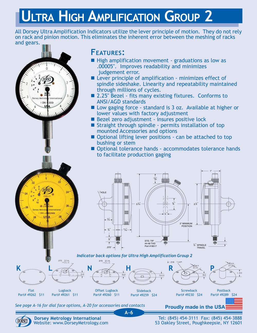 ULTRA HIGH AMPLIFICATION GROUP 2 - Dorsey Metrology International