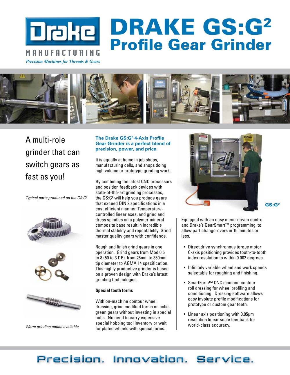 GS:G2-LM Gear Grinders - Drake Manufacturing Services
