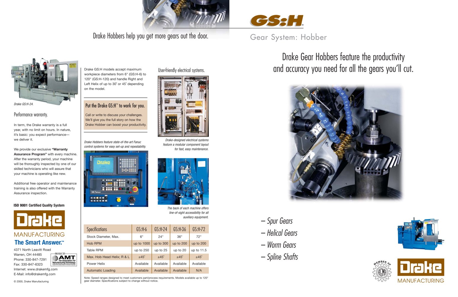 GS:H Gear Hobbers - Drake Manufacturing Services