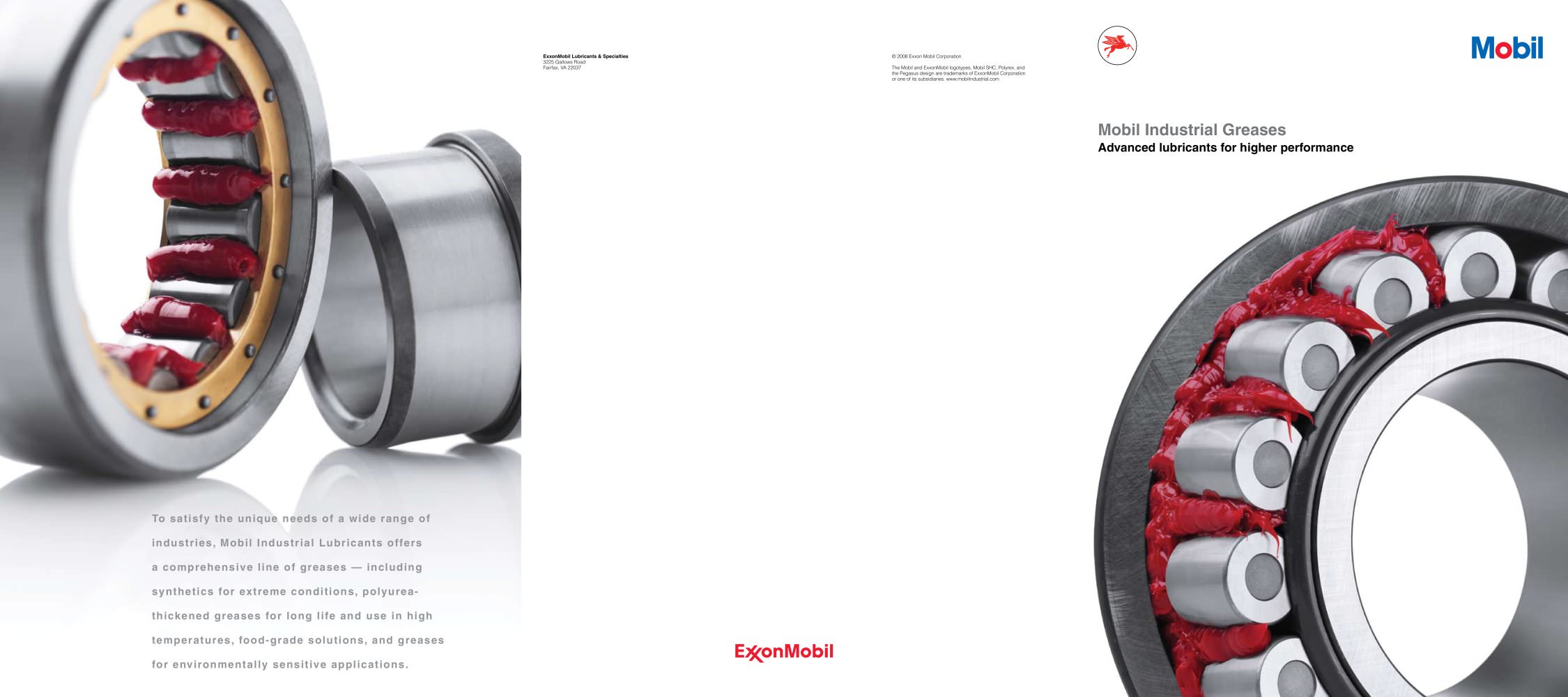 Mobil Industrial Greases - ExxonMobil Lubricants & Petrol Spec