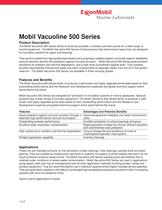 Mobil Vacuoline 500 Series