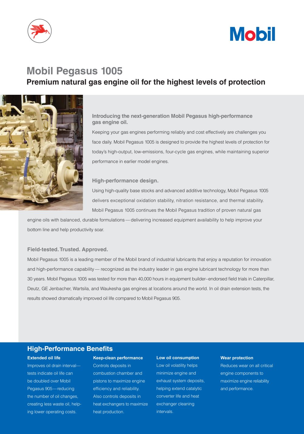 Pegasus 1005 - ExxonMobil Lubricants & Petrol Spec