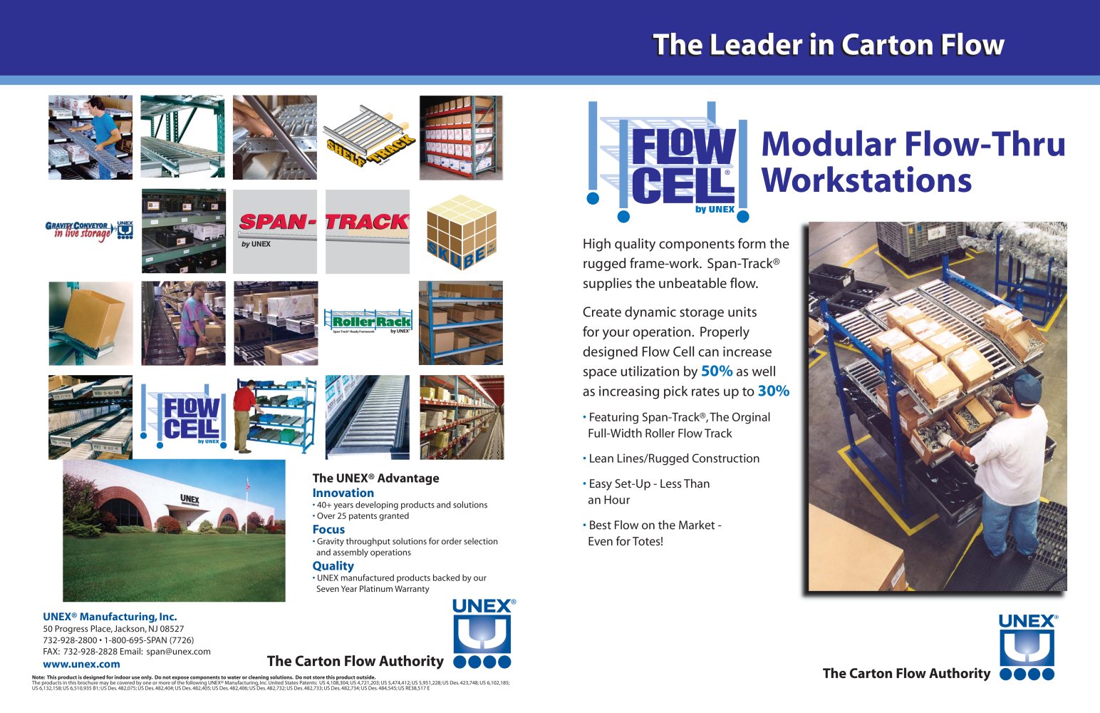 Flow Cell Brochure - UNEX Manufacturing