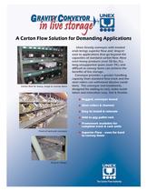 Unex Gravity Conveyor - Carton Flow Solution for Demanding Applicatons