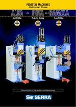 Pedestal machines for resistance welding