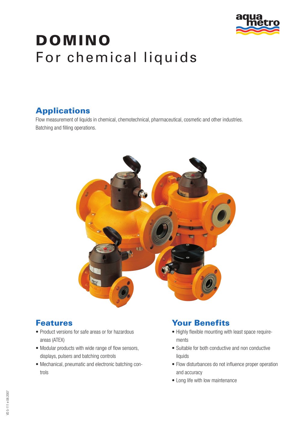 DOMINO For chemical liquids - Aquametro AG