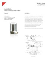 Endevco� model 2262A piezoresistive accelerometers