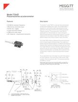 Endevco� Model 7264D very low mass piezoresistive accelerometer 