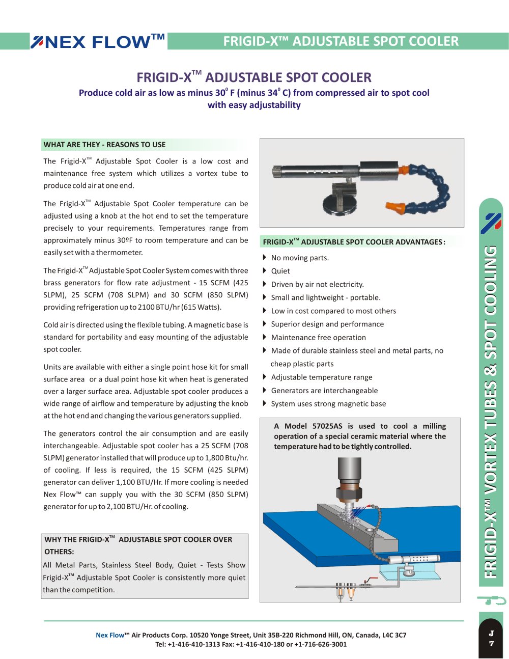 Adjustable Spot Cooler System - Nex Flow Air Products Corp.