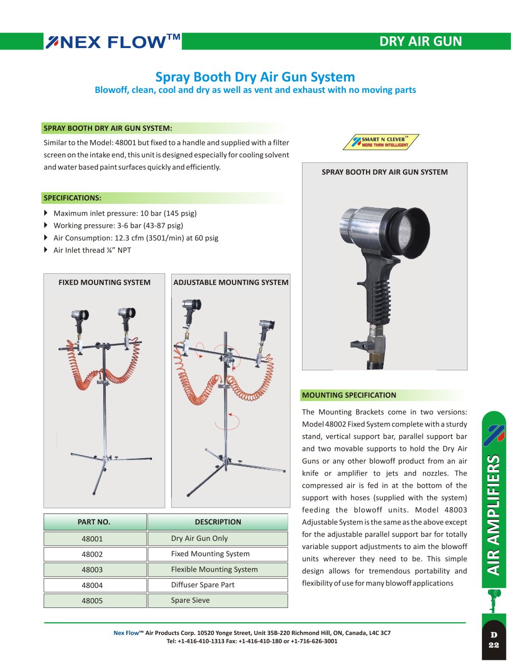 Dry Air Gun System - Nex Flow Air Products Corp.