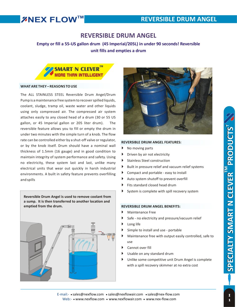 Reversible Drum Angel - Nex Flow Air Products Corp.