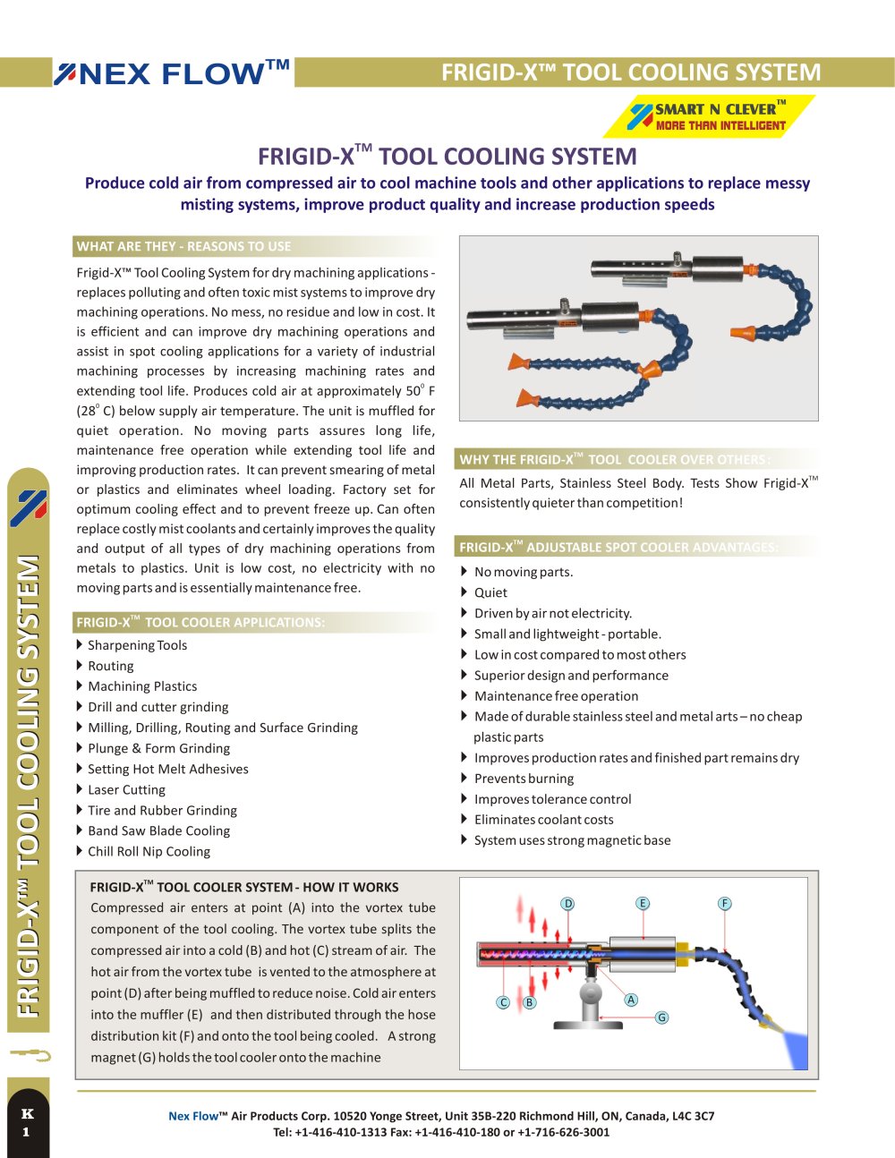 Tool Cooling - Nex Flow Air Products Corp.