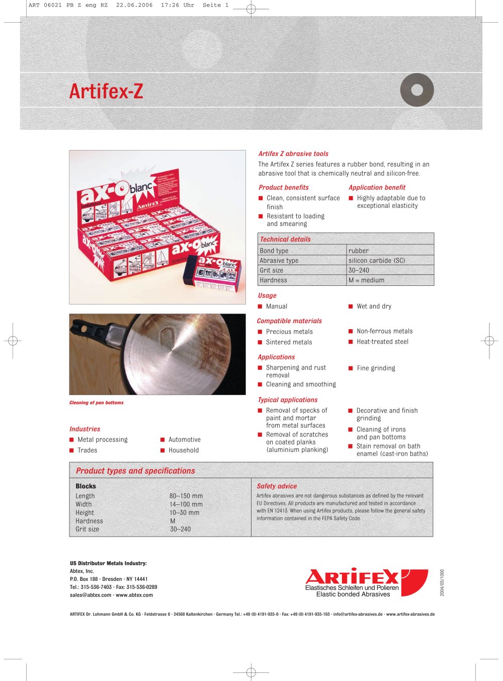 Artifex-Z - Abtex Corporation
