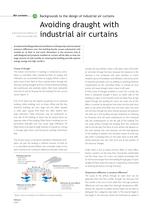 Article: Avoiding draught with industrial air curtains