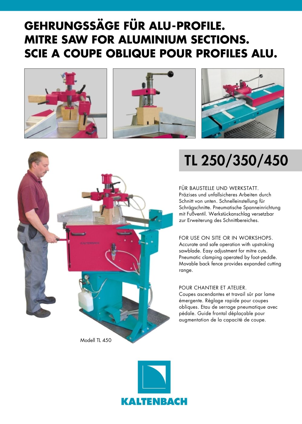 TL 250 - Mitre saw for aluminium sections - KALTENBACH