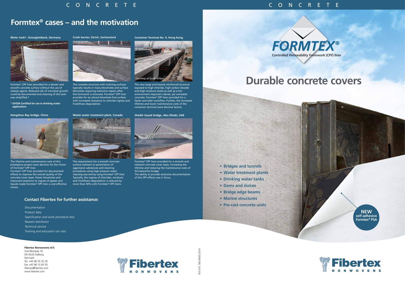 Formtex - Controlled Permeability Formwork (CPF) Liner - Fibertex Nonwovens