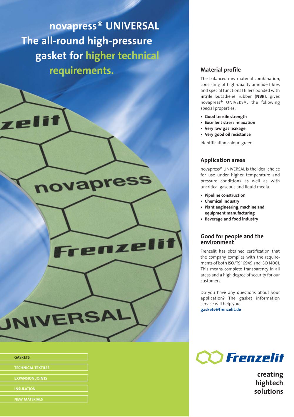 novapress &reg; UNIVERSAL - Frenzelit