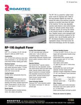 RP-195 Asphalt Paver