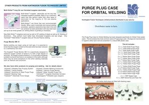 Purge Plug Case For Orbital Welding