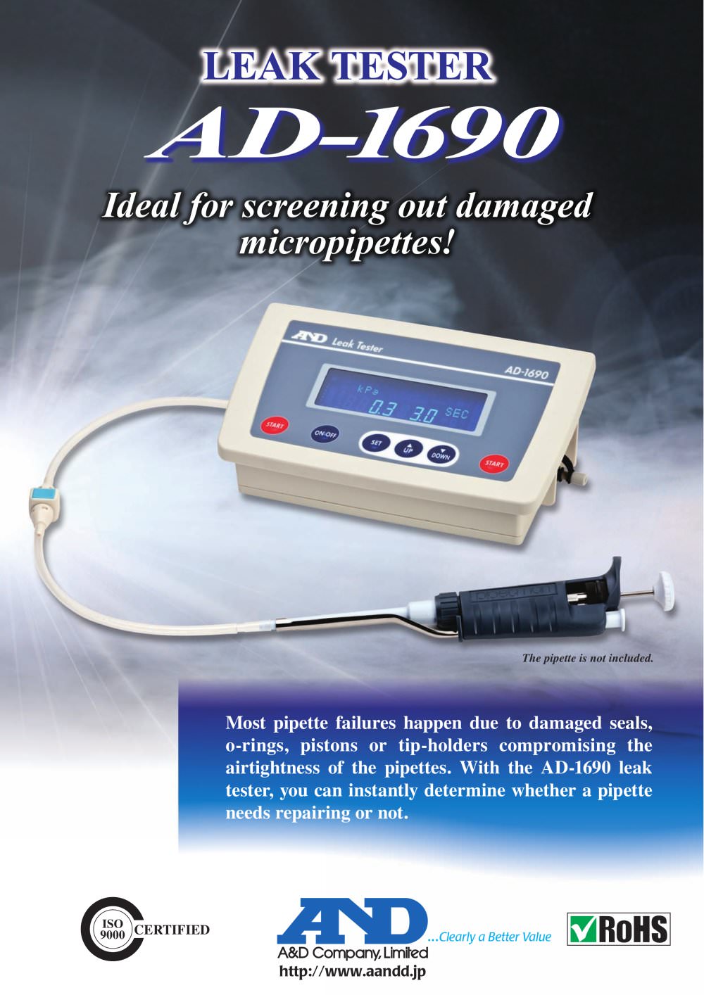 Leak Tester/AD-1690 - A&D COMPANY, LIMITED