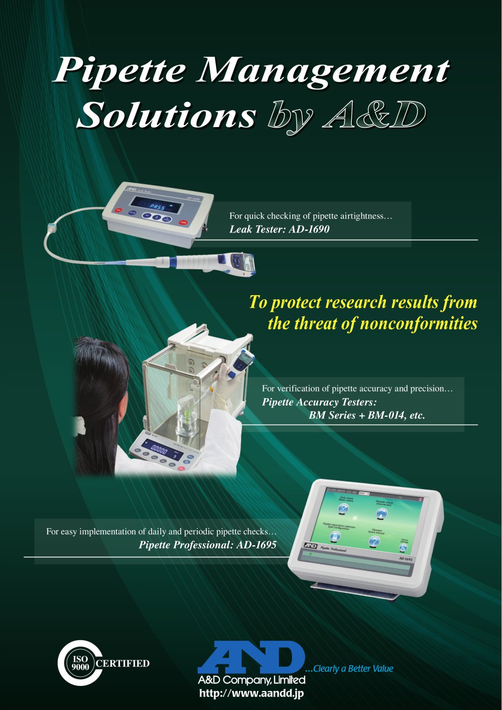 Pipette Accuracy Testers - A&D COMPANY, LIMITED
