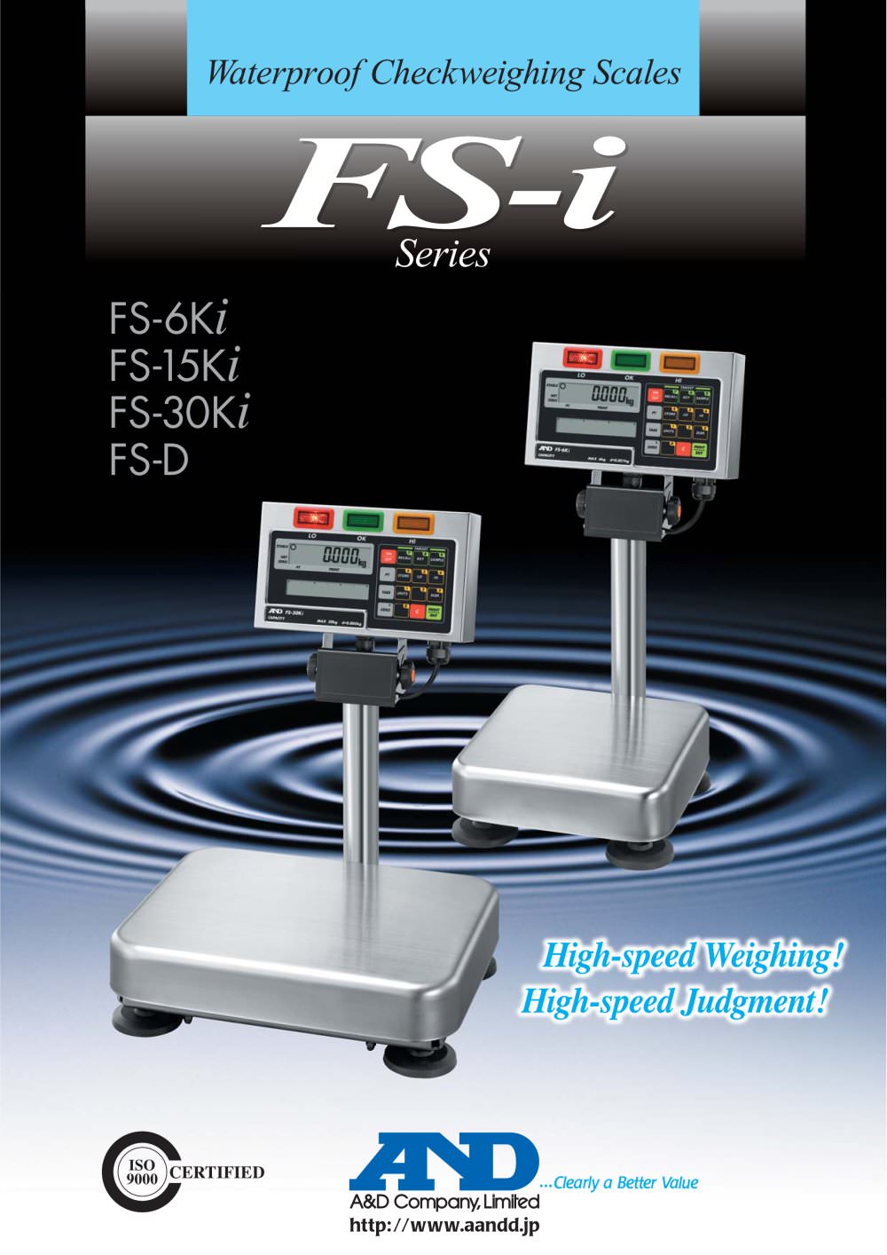 Waterproof Checkweighing Scales/FS-i Series - A&D COMPANY, LIMITED