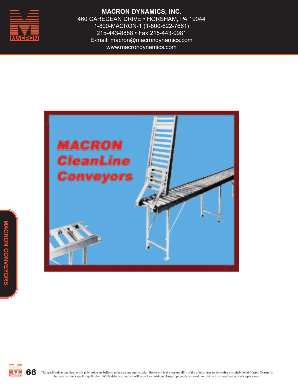 MACRON CLEANLINE CONVEYORS - Macron Dynamics