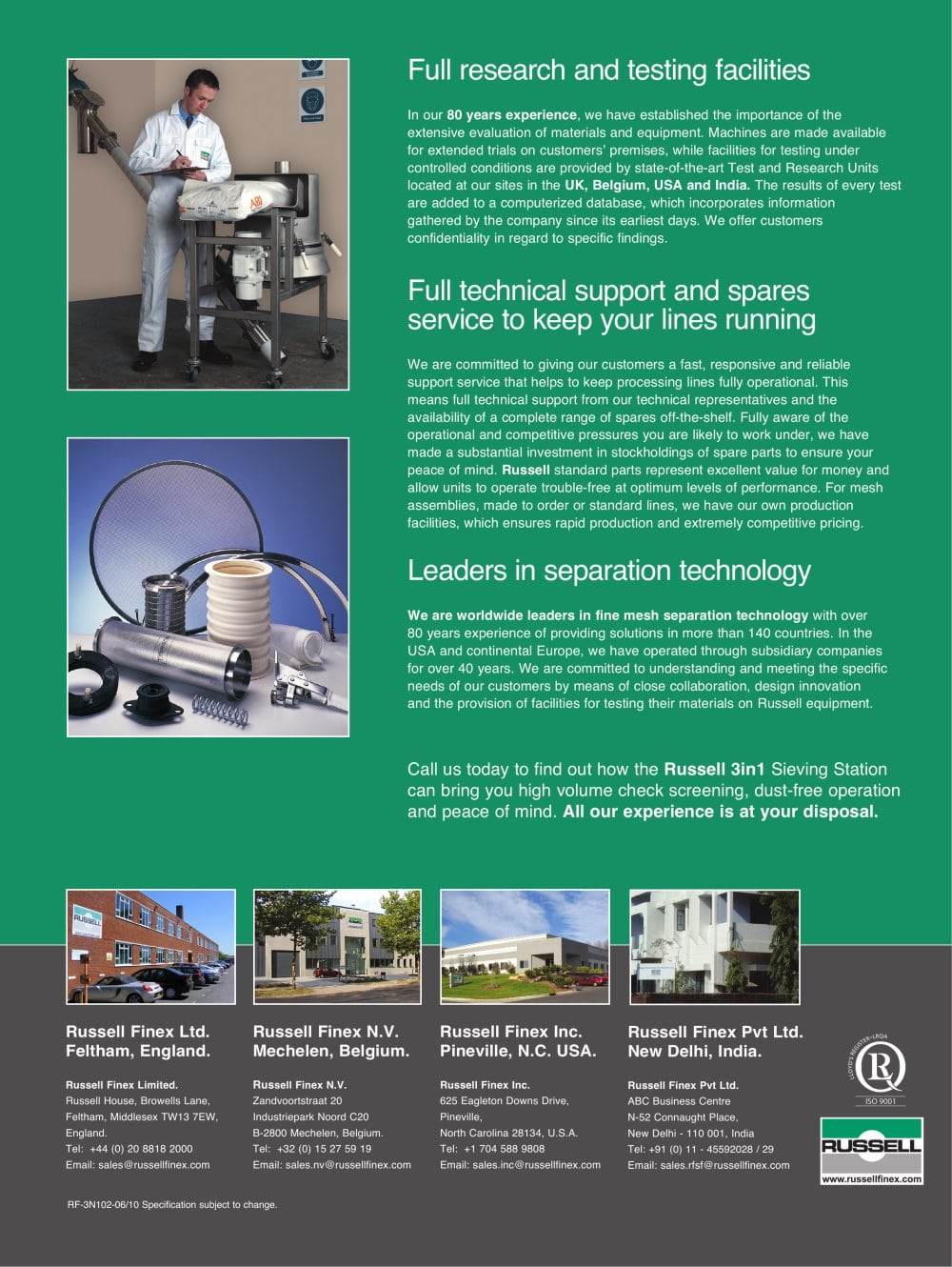 Russell Compact 3in1 Sieve - Russell Finex