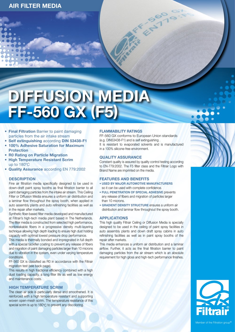 Literature - FF560 GX - Filtrair B.V.