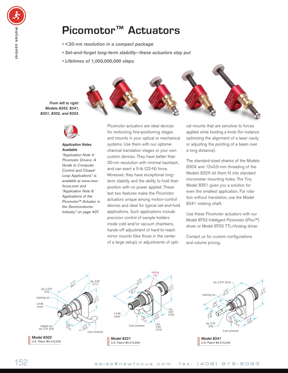 Picomotor� Actuators - Bookham